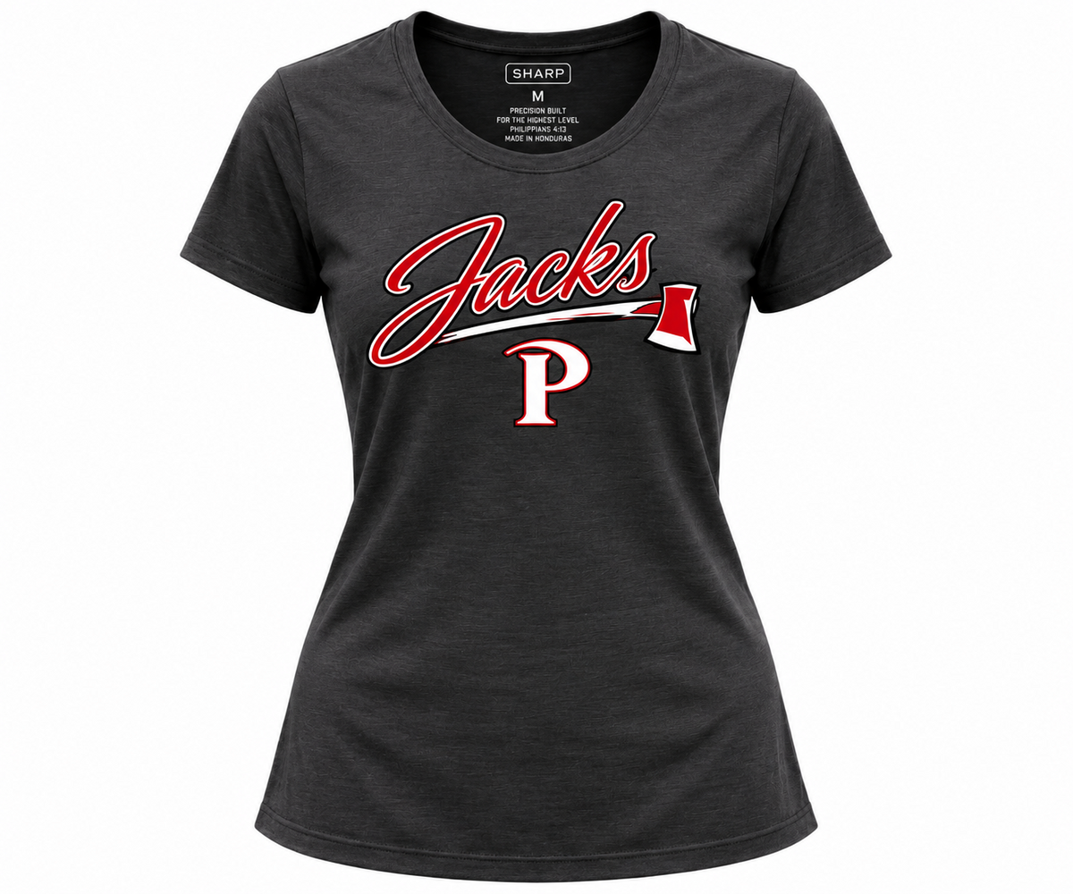 Patterson women's Jacks performance tee in black