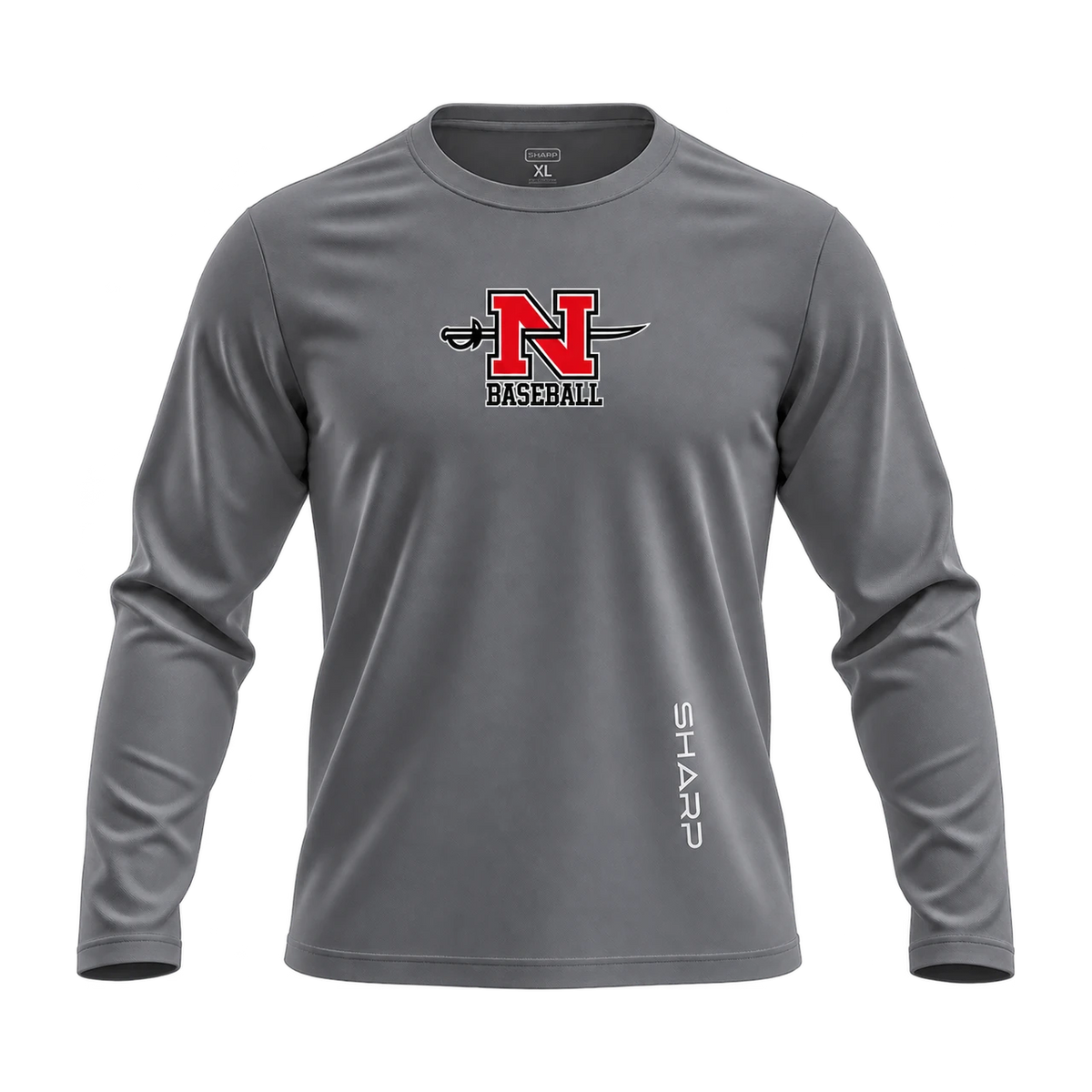 Nicholls UltraFit 2.0, Light Gray with centered team logo