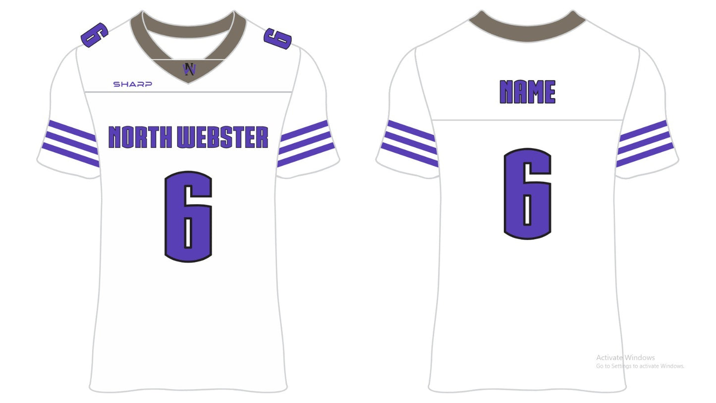 North Webster Fan Jersey - White