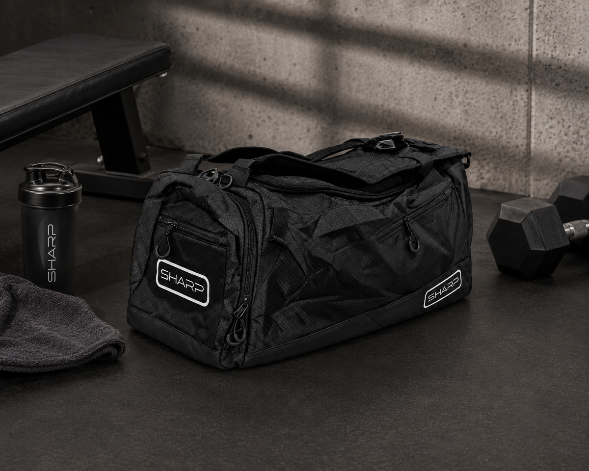 Sharp Elite Duffle Backpack Combo Black/White