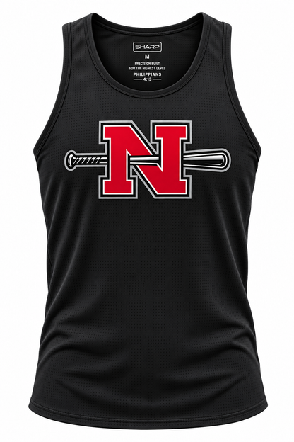 Black Baseball Performance Tank