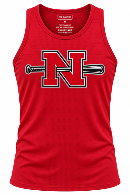 Red Baseball Performance Tank