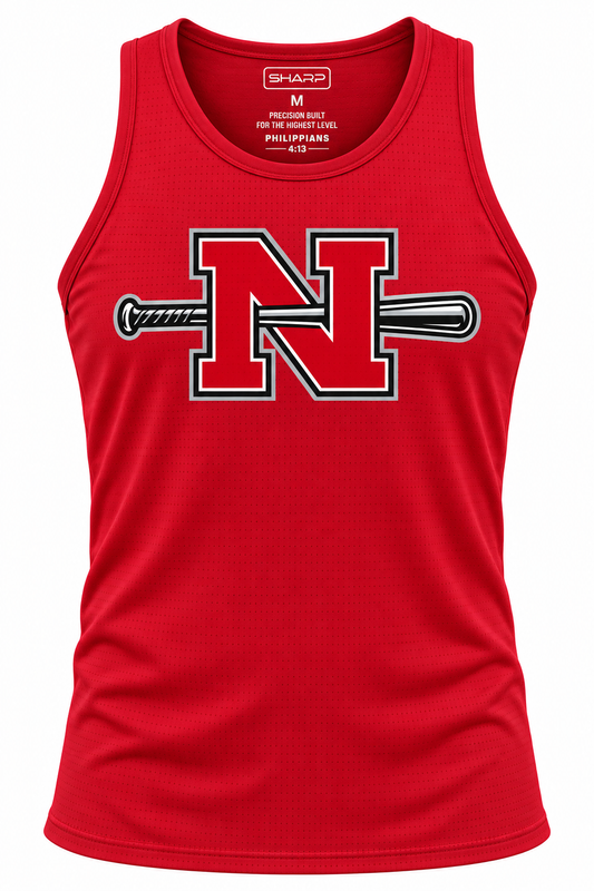 Red Baseball Performance Tank