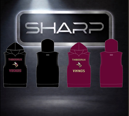 VIKINGS SLEEVELESS T SHIRT HOODIE