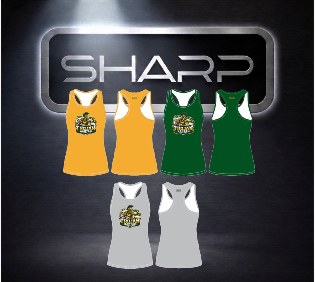 CL BANTAM FOOTBALL RACERBACK TOP