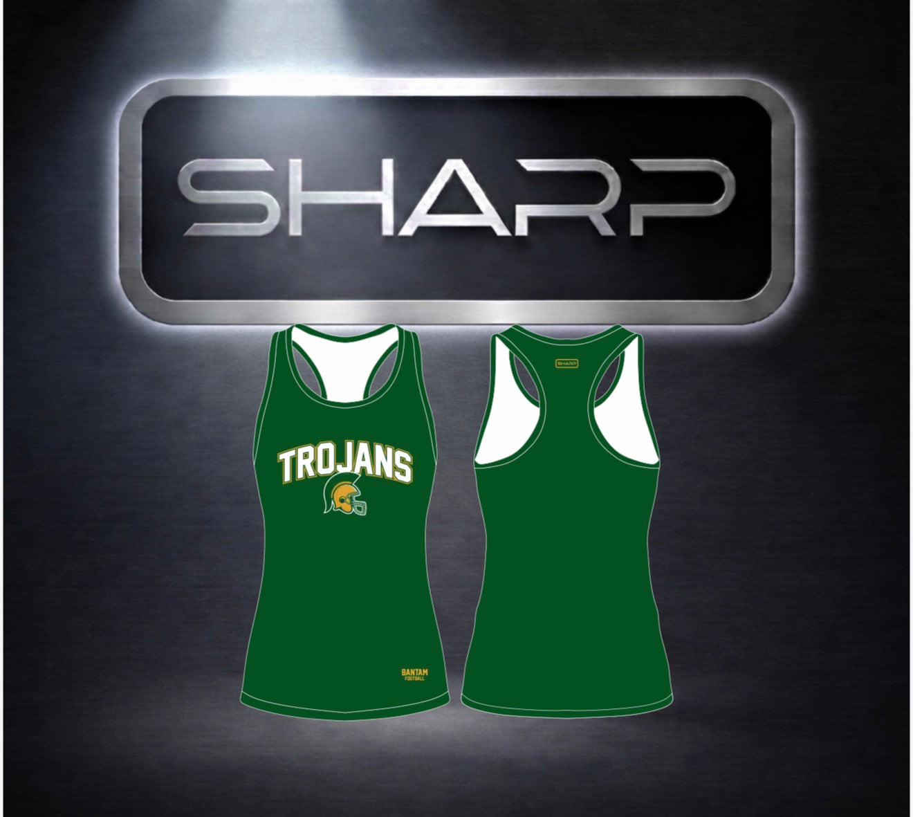 CL BANTAM FOOTBALL RACERBACK TOP