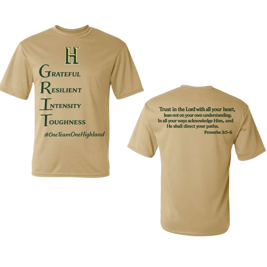 Highland Baptist Practice Shirt - Gold