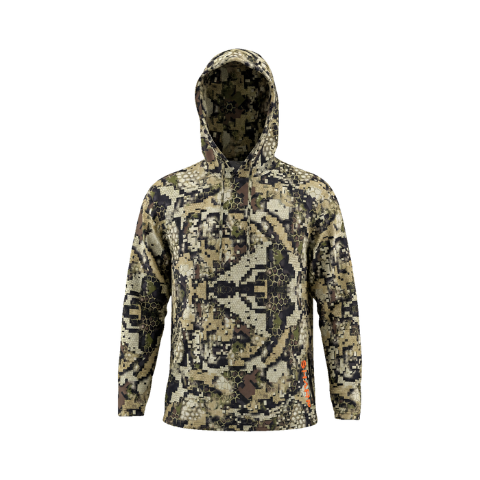 Hunter Camo Hooded Shirt With Zip Pockets