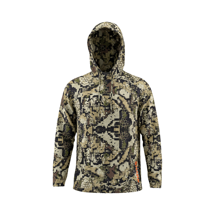Hunter Camo Hooded Shirt With Zip Pockets