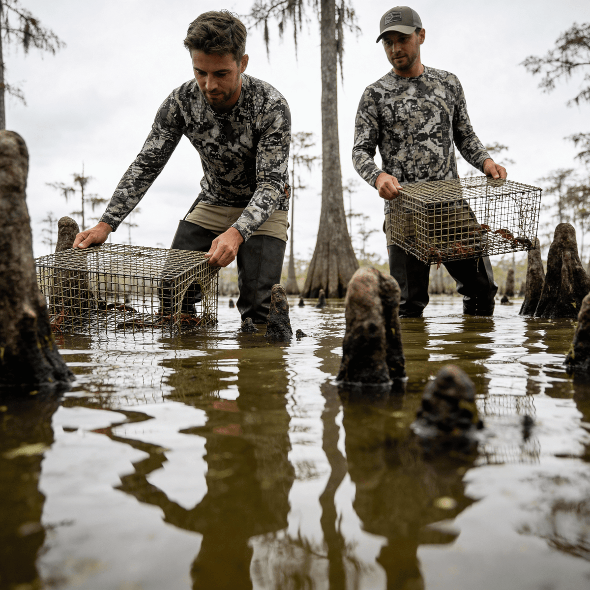 Hunter Camo Shirt With Zip Pockets