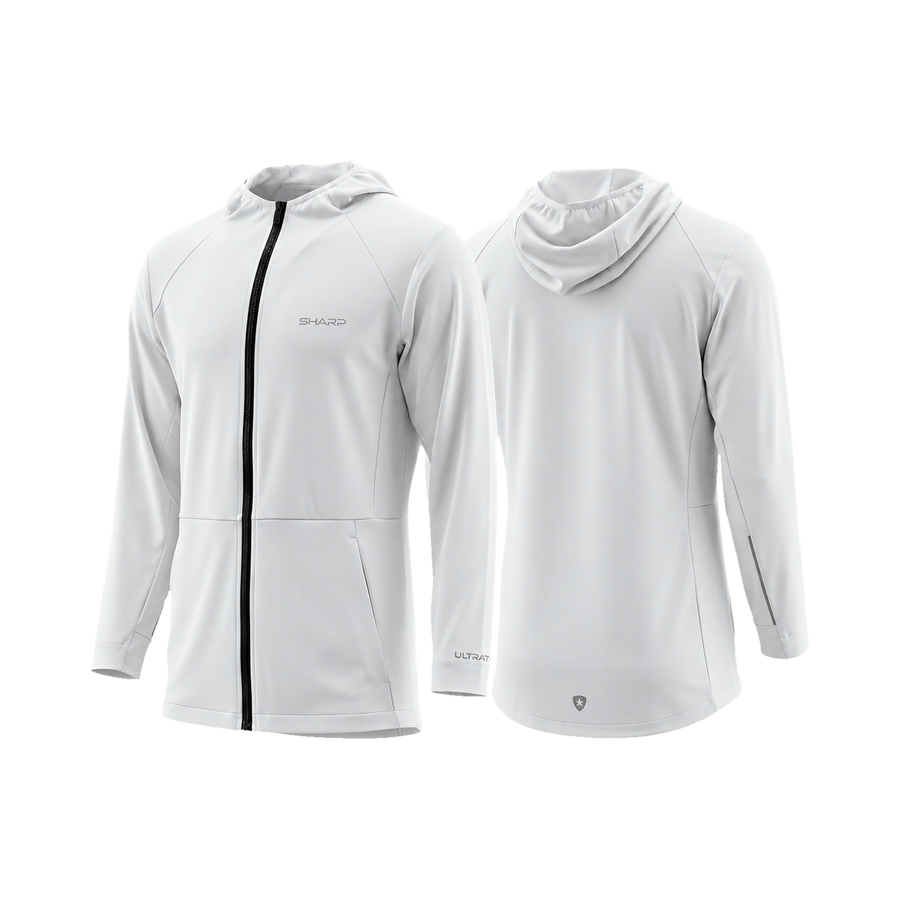 Sharp Ultra Fit Track Jacket - White
