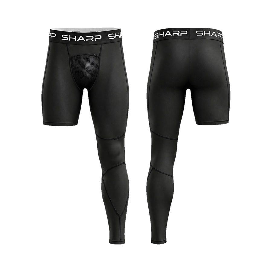 Adult 1 Leg Compression Pants - Black