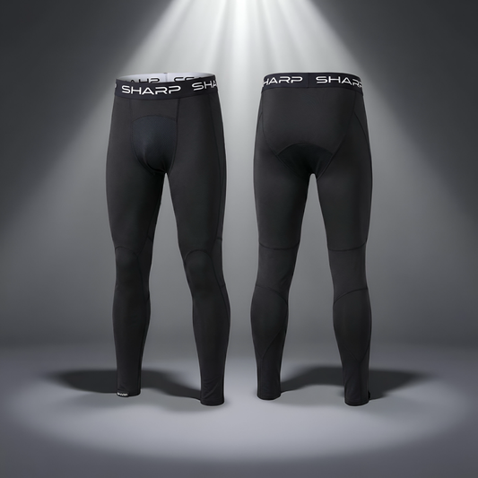 Youth Full Leg Compression Pants - Black