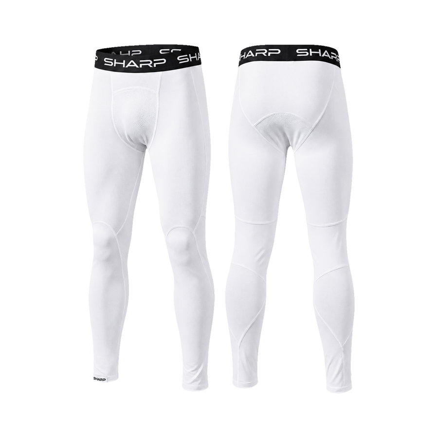 Adult Full Leg Compression Pants - White