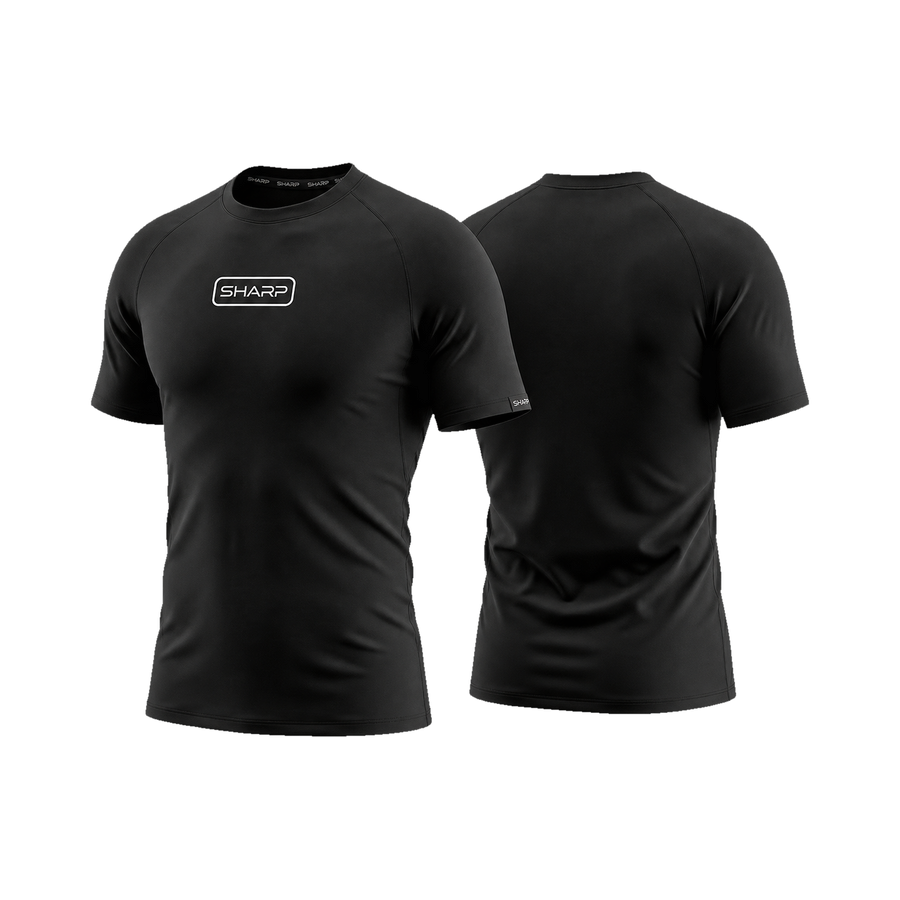 Adult Short Sleeve Compression Shirt - Black