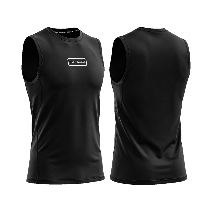 Adult Sleeveless Compression Shirt - Black