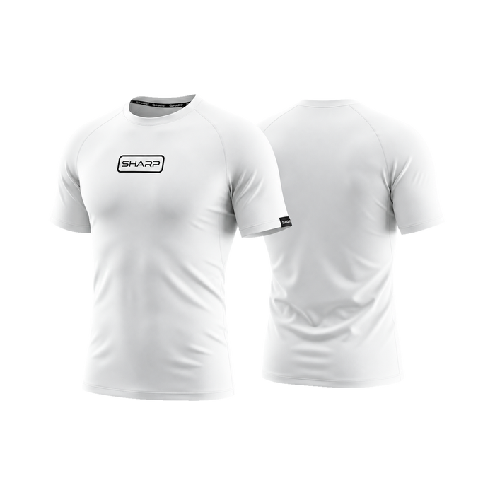 Youth Short Sleeve Compression Shirt - White