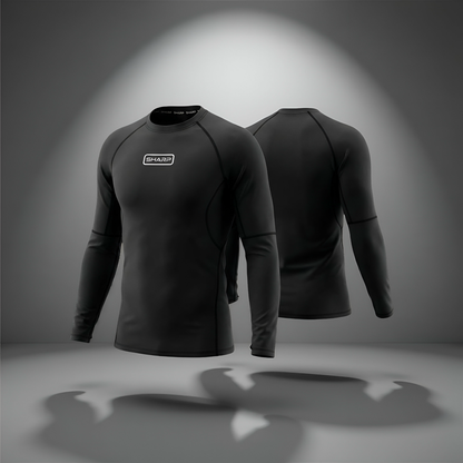 Adult Long Sleeve Compression Shirt -Black