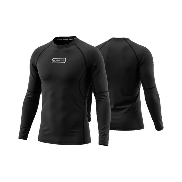 Youth Long Sleeve Compression Shirt - Black