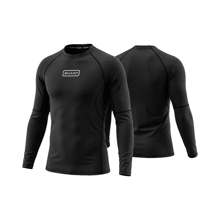 Adult Long Sleeve Compression Shirt -Black