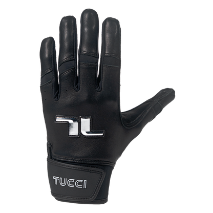 TUCCI Team Batting Gloves - Black - back of hand