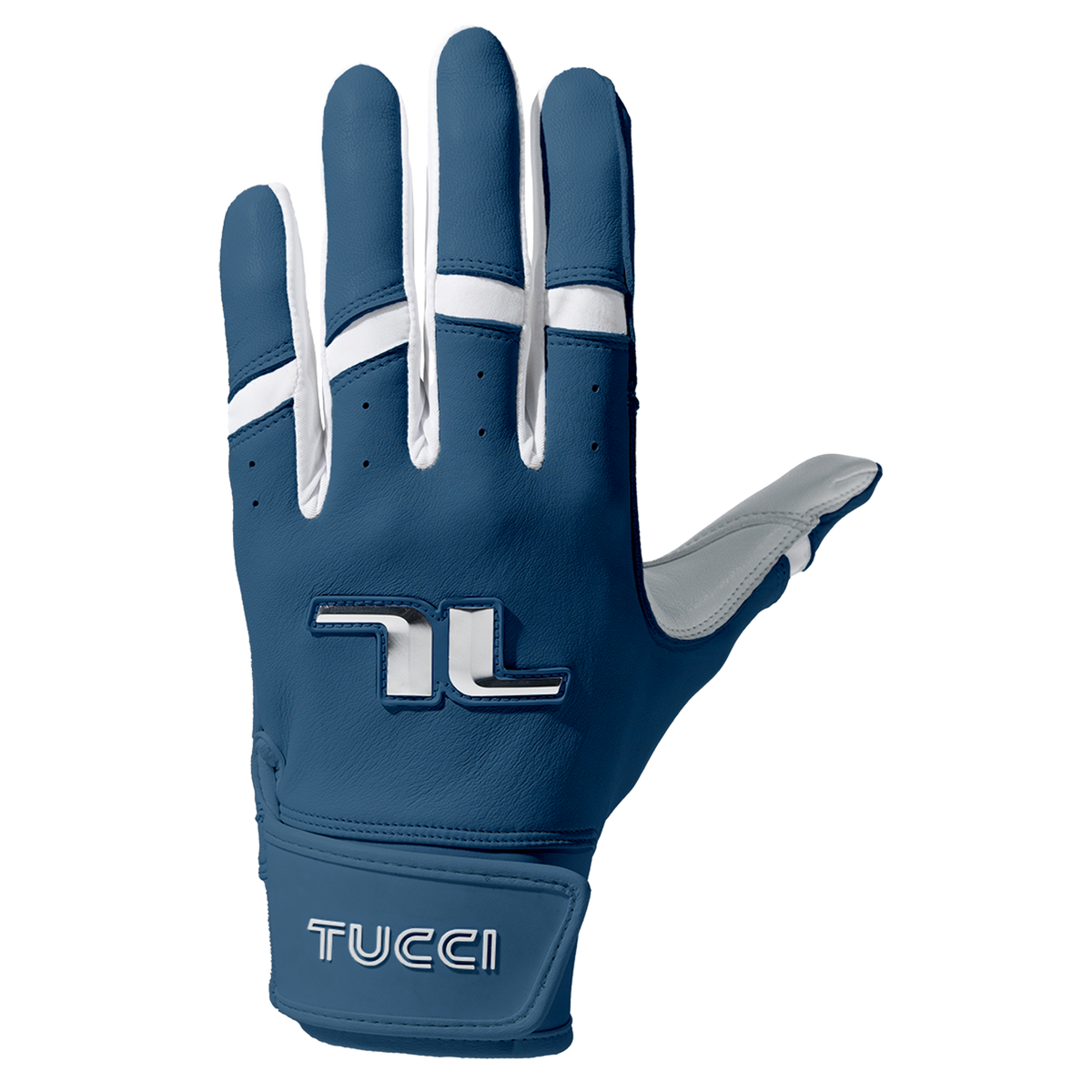 TUCCI Team Batting Gloves - Navy - back of hand