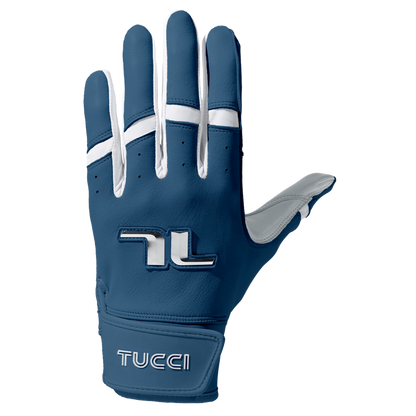 TUCCI Team Batting Gloves - Navy - back of hand