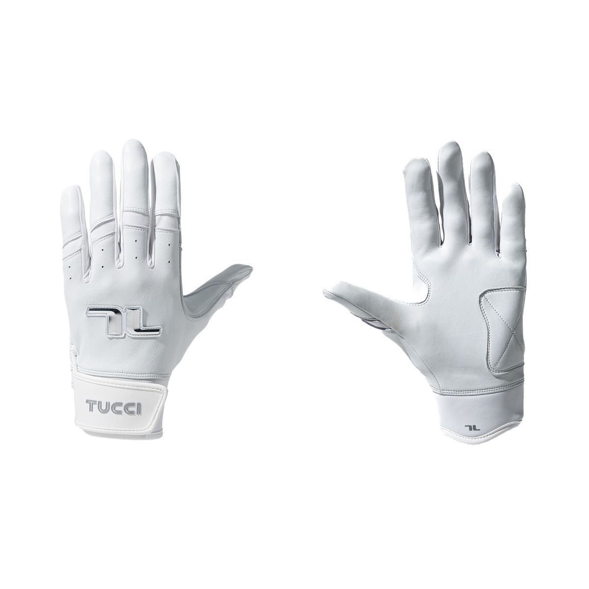 TUCCI Team Batting Gloves - White - paired view