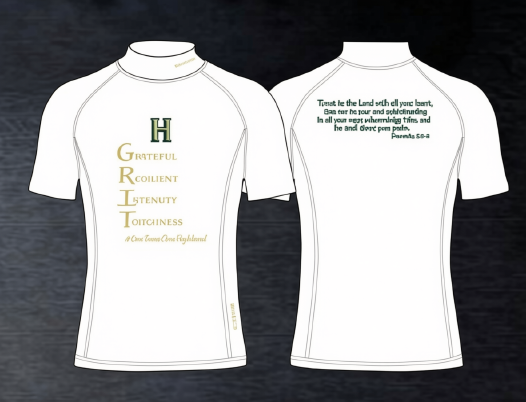 Highland Baptist Performance Compression Shirt - White