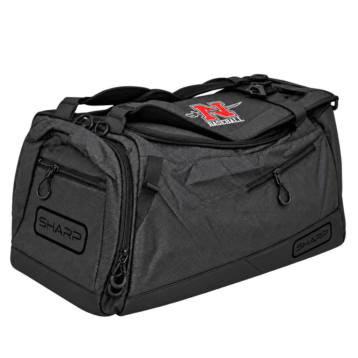 Nicholls Sharp Elite Duffle Backpack Combo Black/Gray