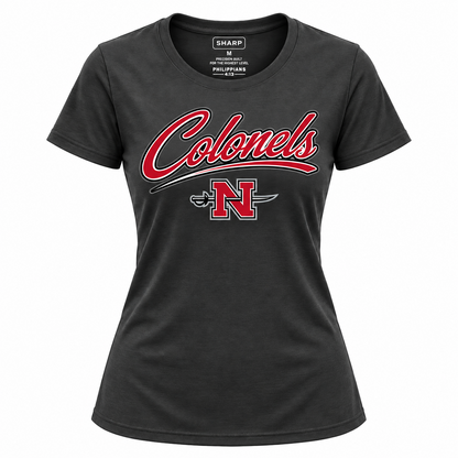 Nicholls women's Colonels performance tee in black