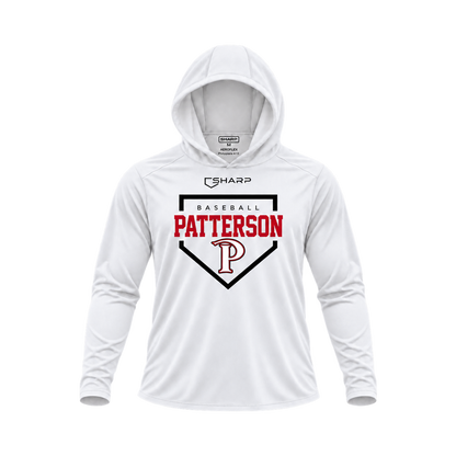 patterson areoflex homeplate white long sleeve front — transparent product view