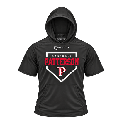 patterson homeplate black short sleeve front — transparent product view