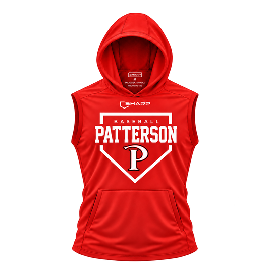 patterson homeplate red sleeveless front — transparent product view