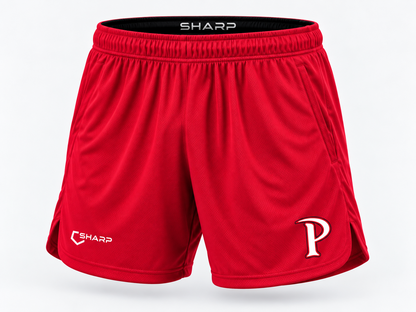 Patterson men's performance shorts in red