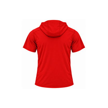 patterson polycotton homeplate red short sleeve back — transparent product view