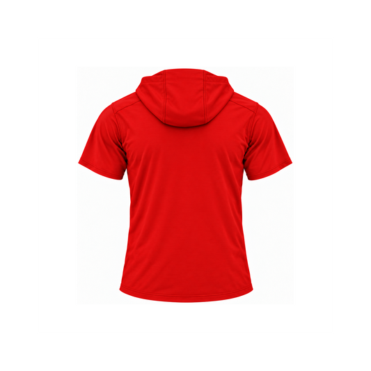 patterson polycotton homeplate red short sleeve back — transparent product view