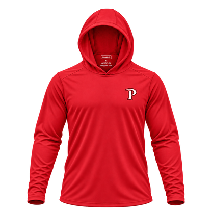 patterson premium crest red hood up — transparent product view