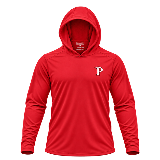 patterson premium crest red hood up — transparent product view