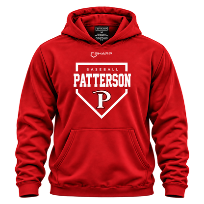patterson pullover red front — transparent product view