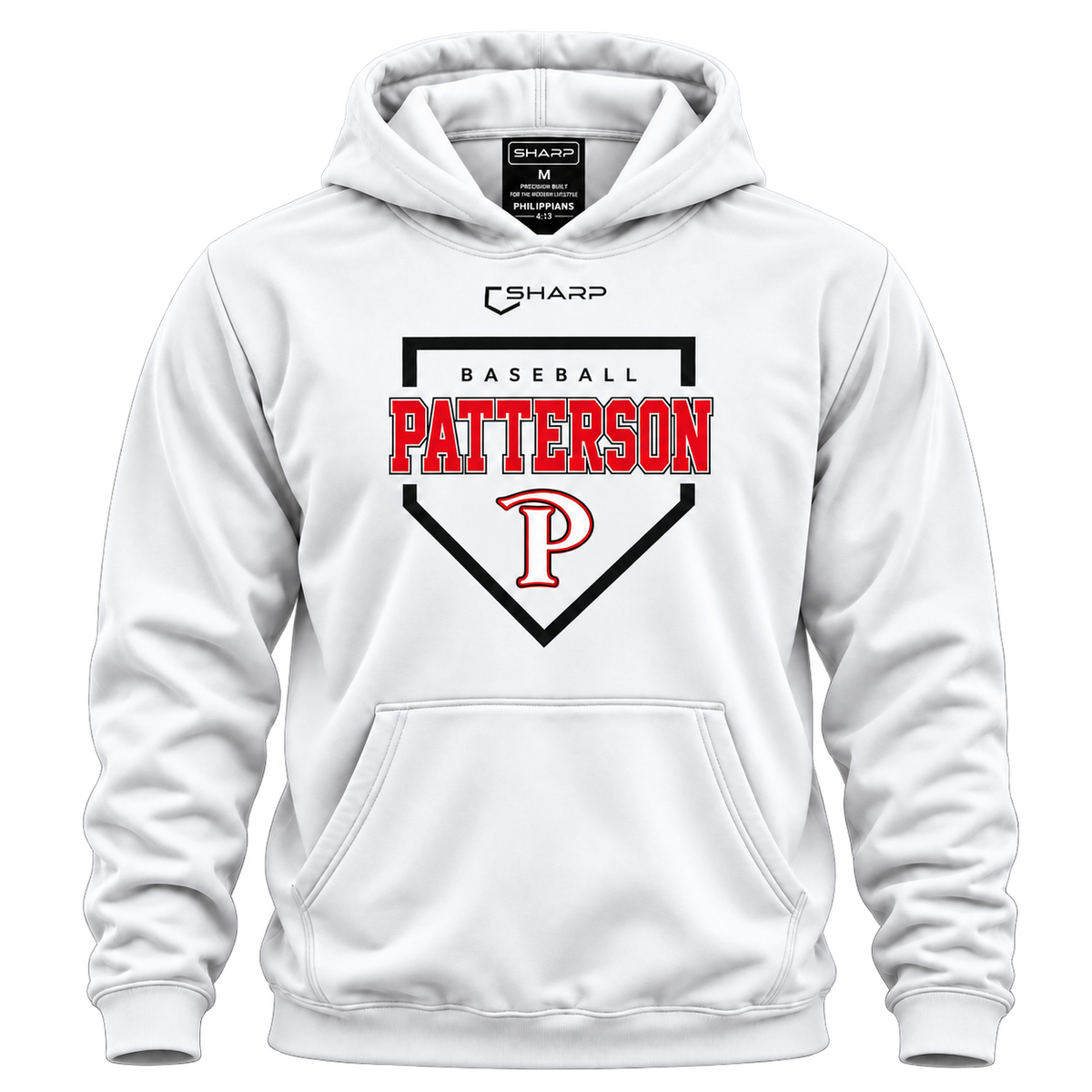 patterson pullover white front — transparent product view