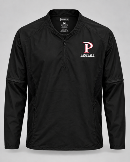Patterson removable sleeve cage jacket in black