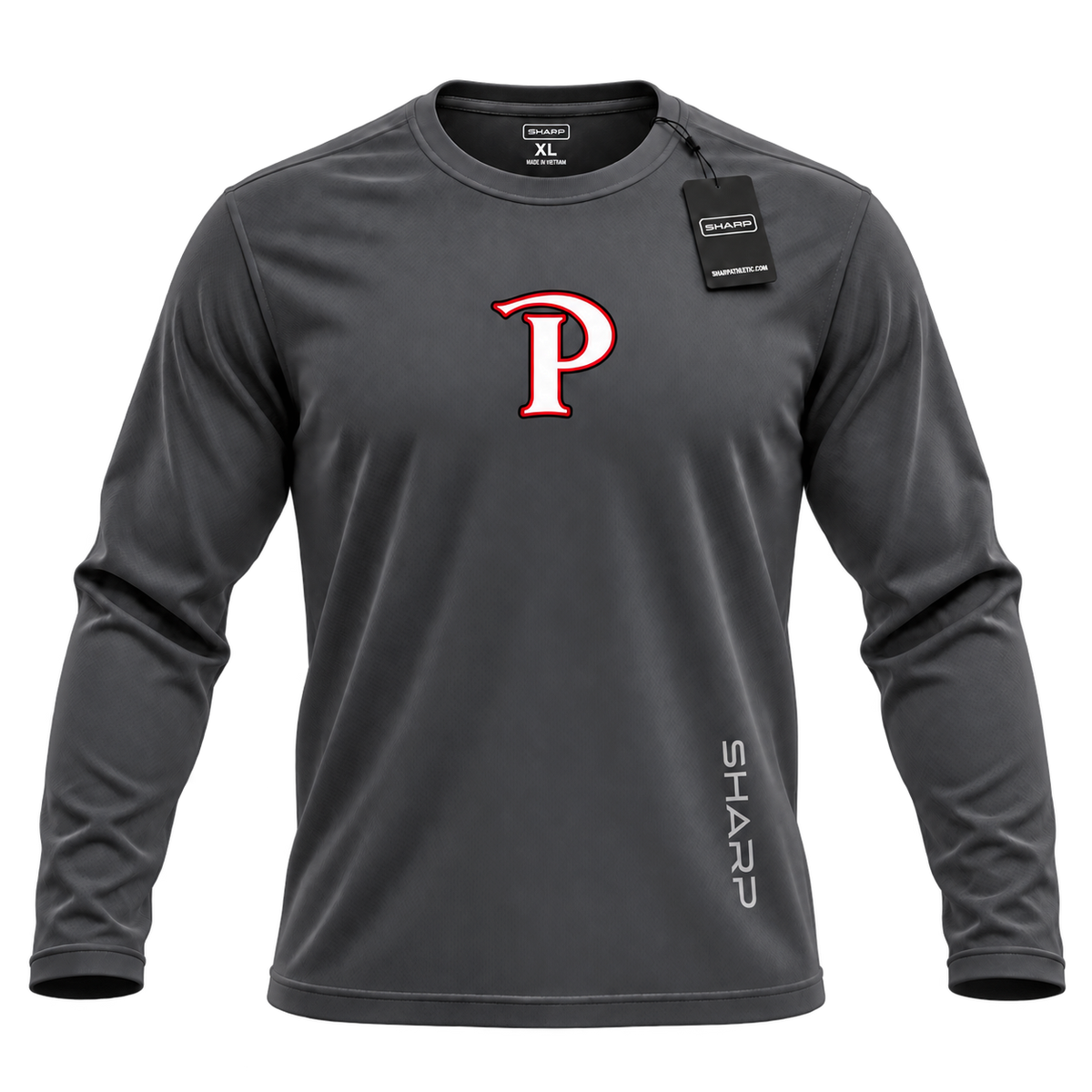 patterson ultrafit charcoal front — transparent product view