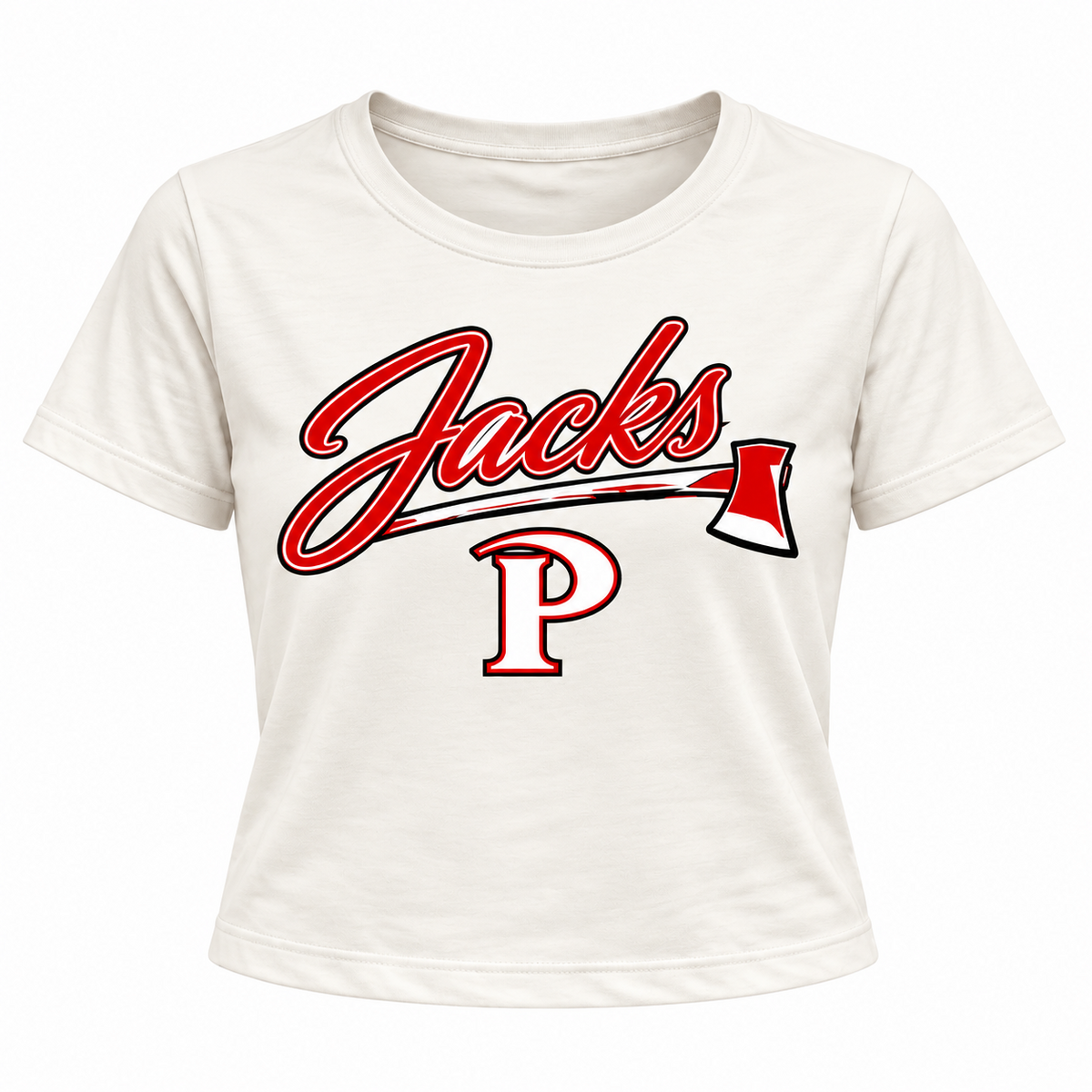 Patterson women's Jacks crop tee in cream