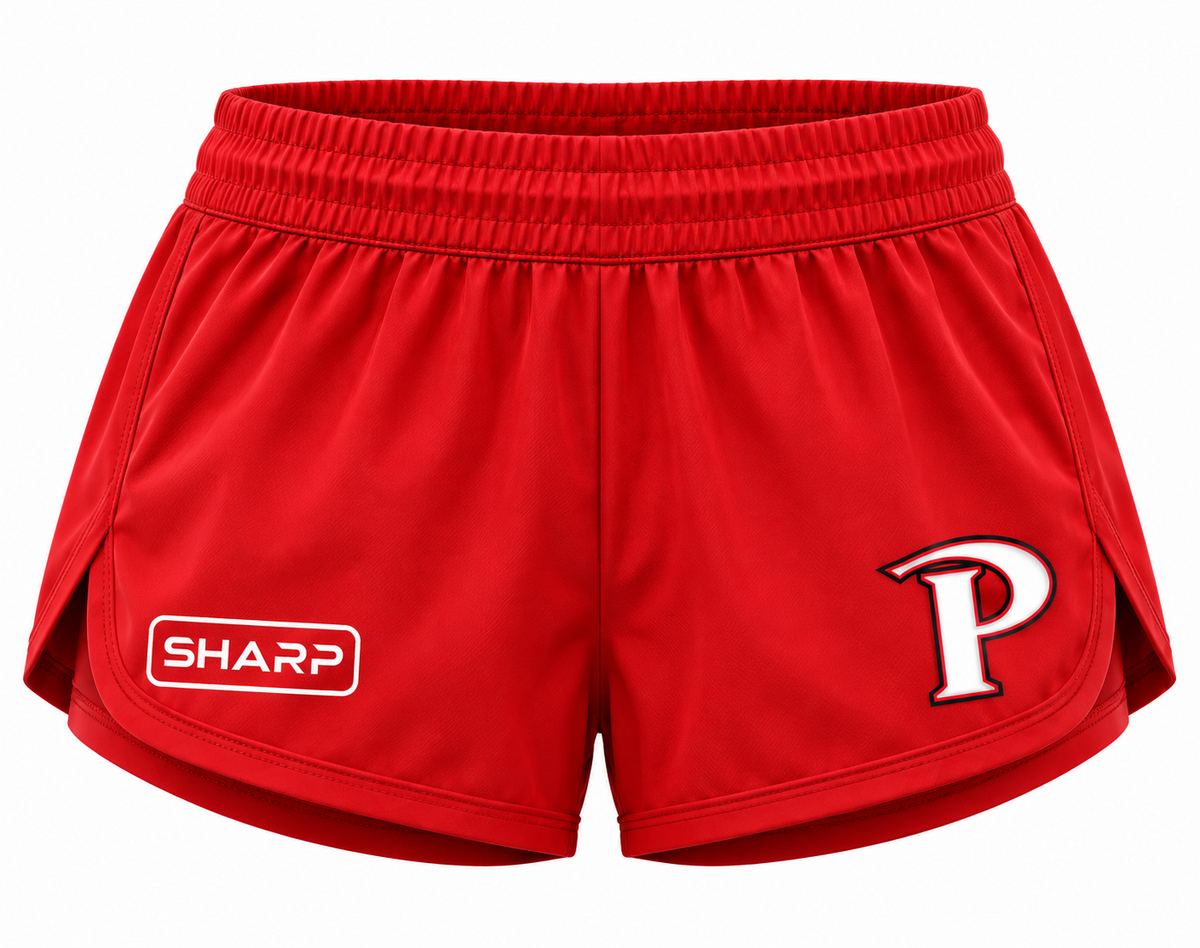 Patterson women's performance shorts in red