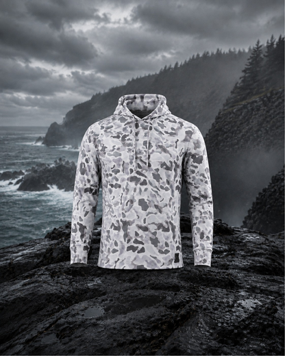 Ultra Fit Performance Gray & Light Gray Camo Hoodie