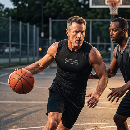 Adult Sleeveless Compression Shirt - Black