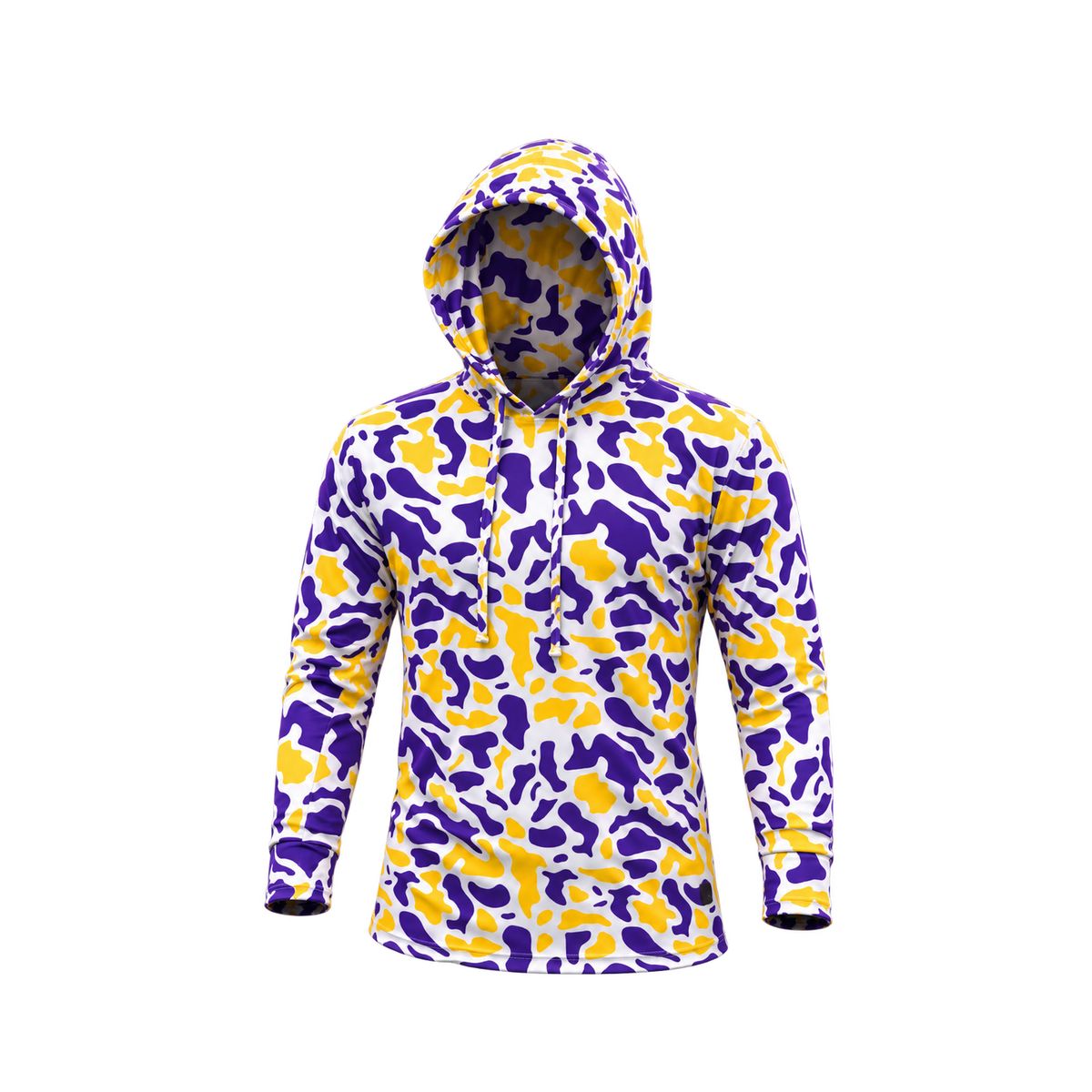 Strike Camo Performance Hoodie — Death Valley front — transparent square