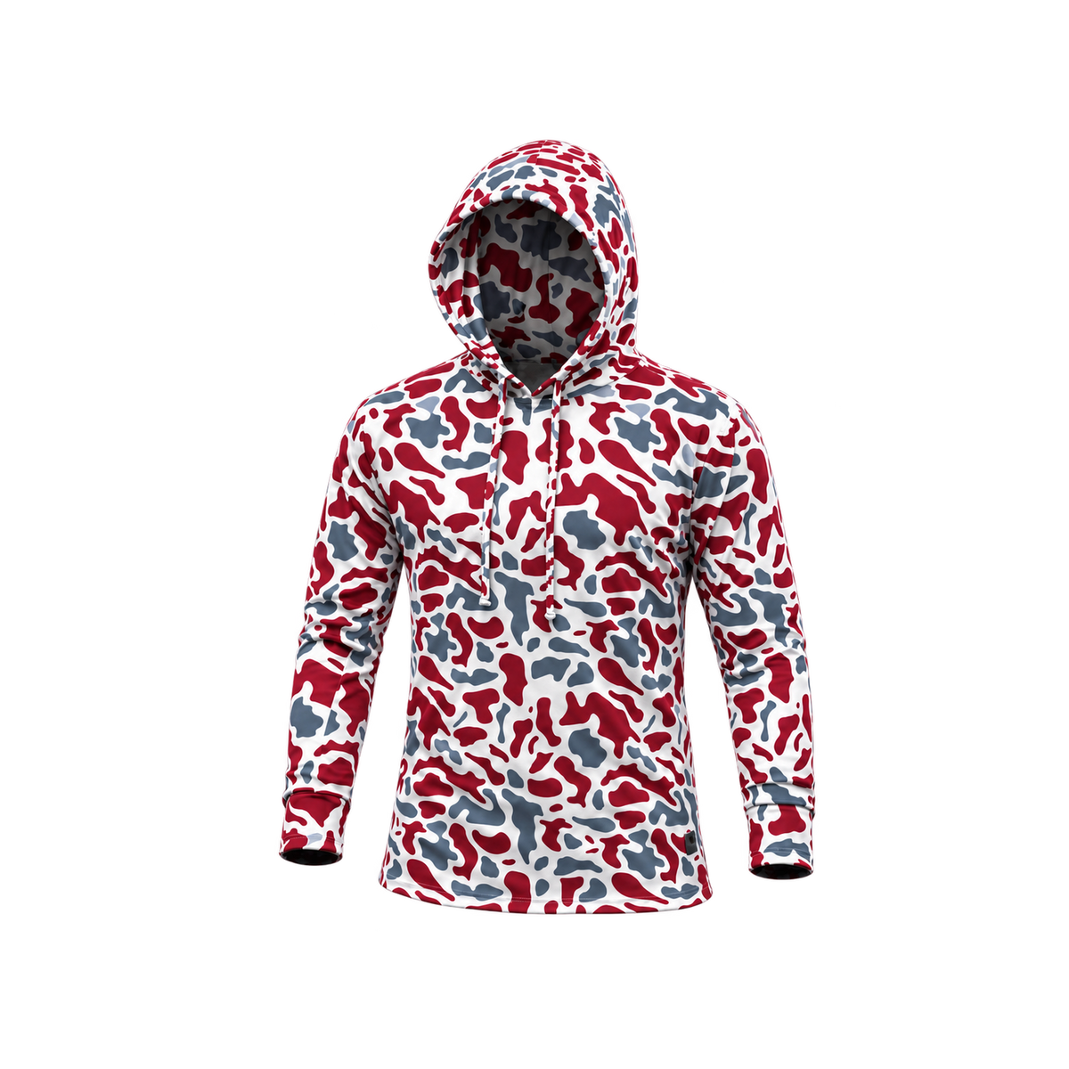 Strike Camo Performance Hoodie — Outlaw front — transparent square