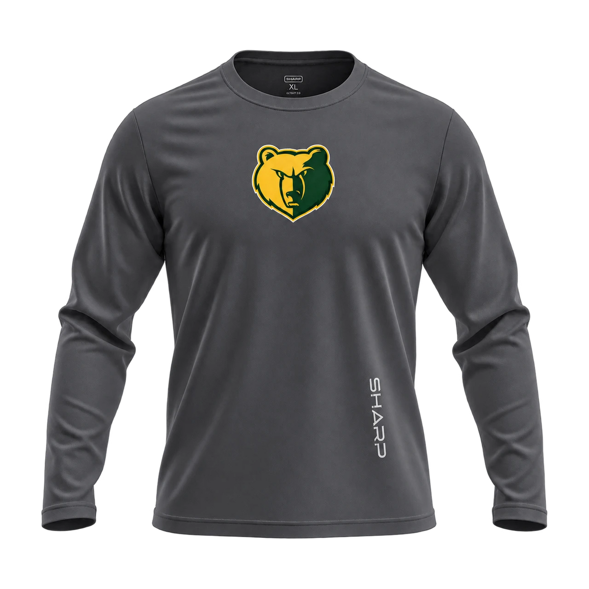 Highland Baptist UltraFit 2.0, Charcoal with centered team logo